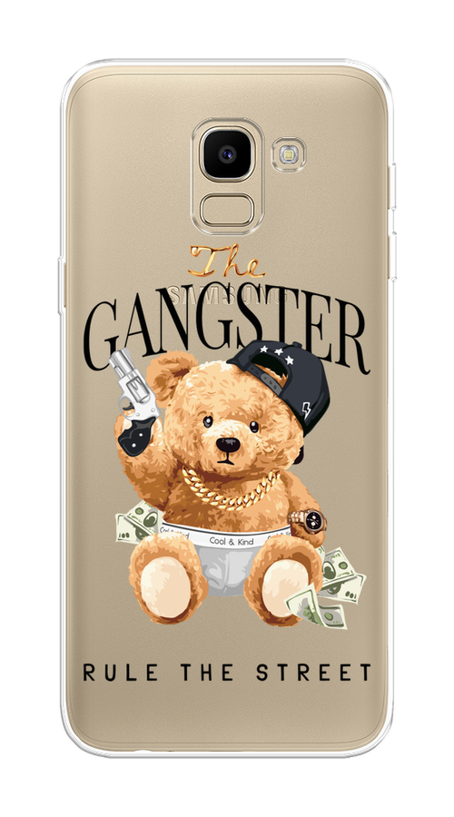 

Чехол на Samsung Galaxy J6 2018 "The Gangster", Бежевый;серый;черный, 26150-6