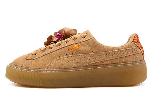

Кеды унисекс Puma Platform Flower Tassel коричневые 38.5 EU, Коричневый, Platform Flower Tassel