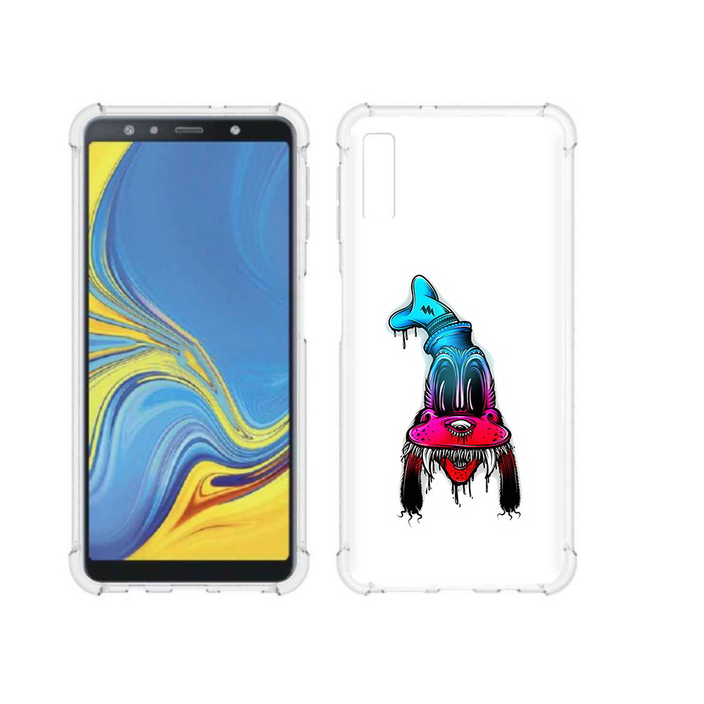 

Чехол MyPads Tocco для Samsung Galaxy A7 (2018) Гуффи (PT95255.558.57), Прозрачный, Tocco