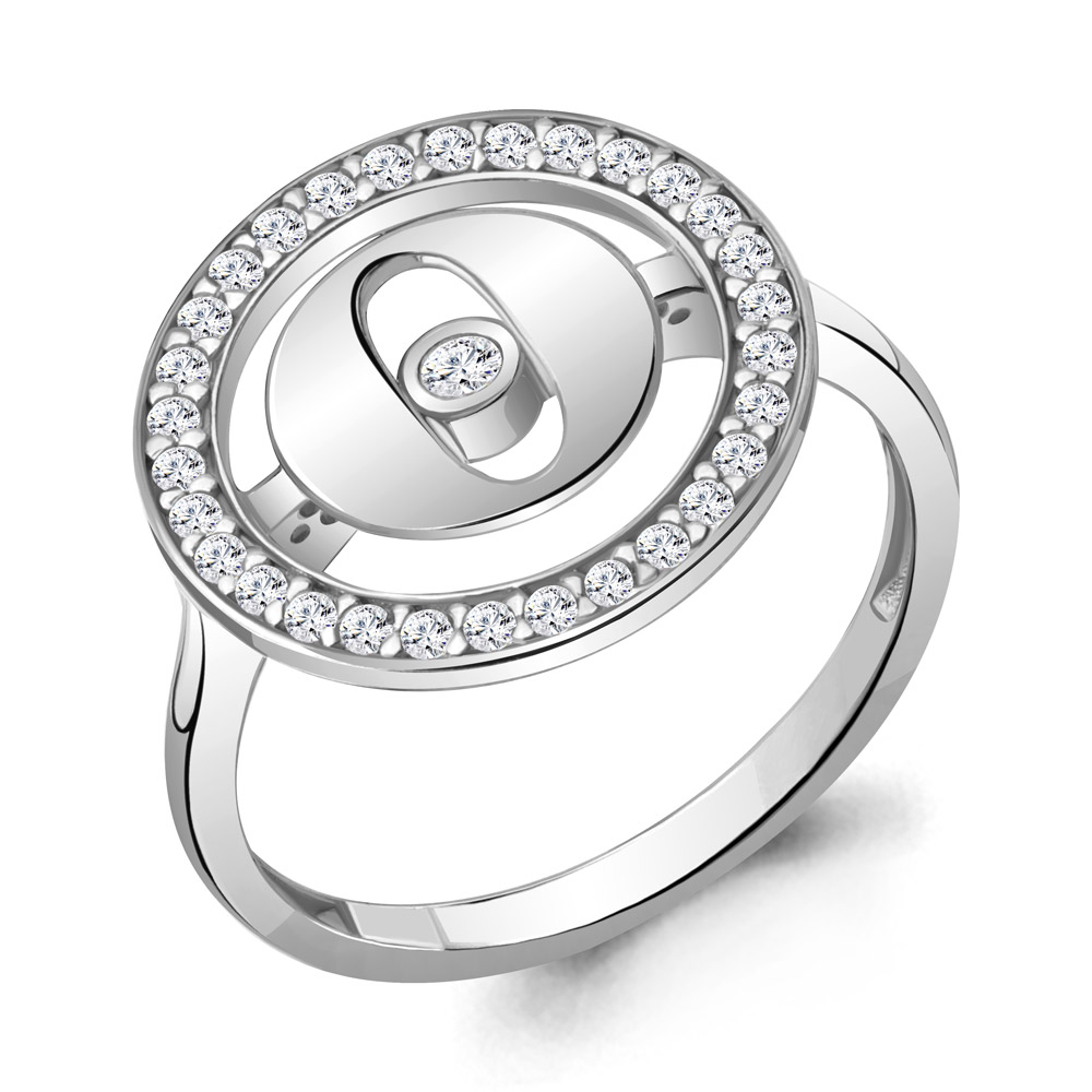 

Кольцо из серебра с фианитом Aquamarine Aquamarine 67776А_925_р р. 18, 67776А_925_р