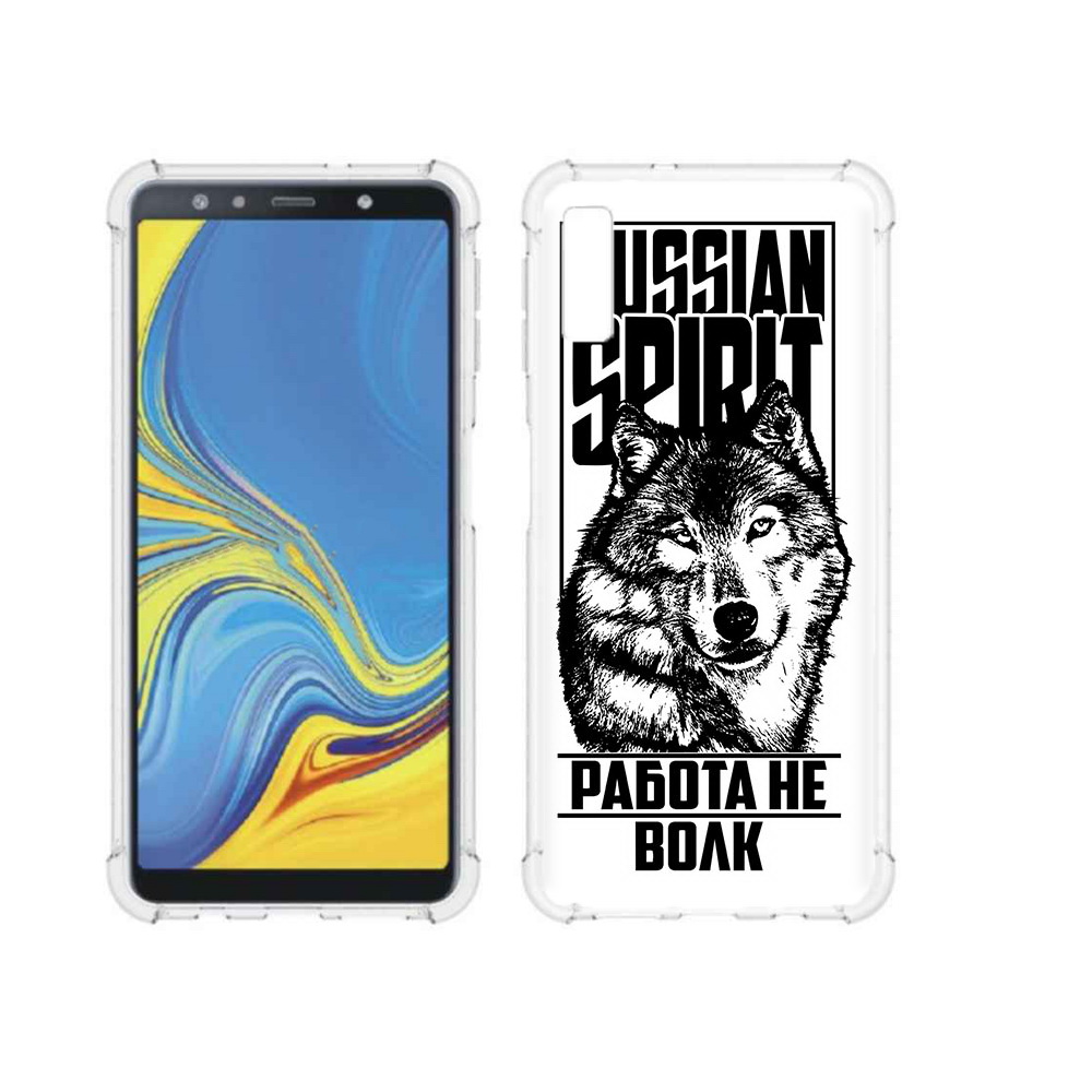 

Чехол MyPads Tocco для Samsung Galaxy A7 (2018) работа не волк (PT95255.558.564), Прозрачный, Tocco