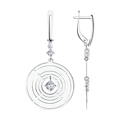 

Серьги из серебра TEO MAORI 894-121-01428-1, фианит, 894-121-01428-1