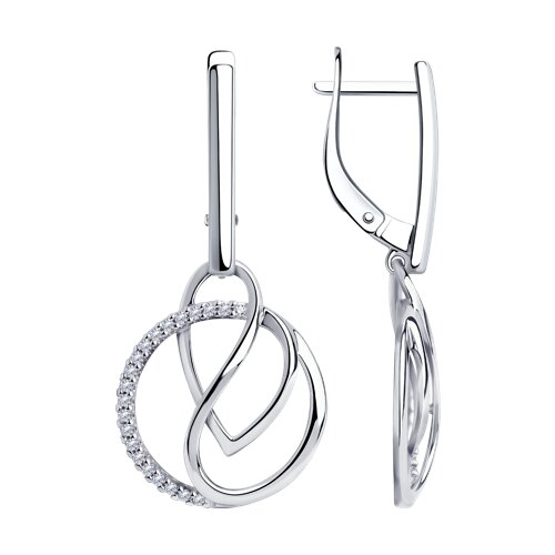

Серьги из серебра TEO MAORI 894-121-00703-1, фианит, 894-121-00703-1