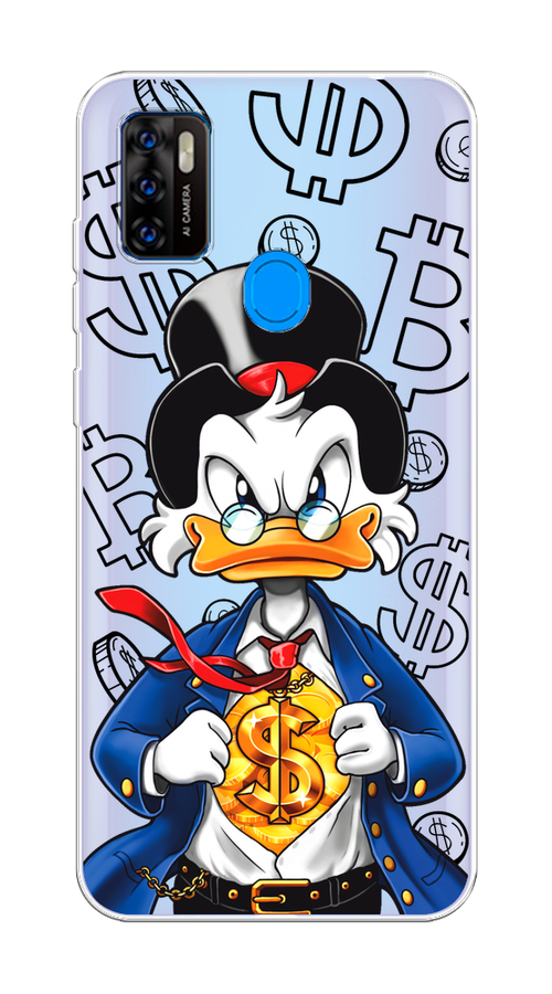 

Чехол на ZTE Blade A7s 2020 "Scrooge Goldman", Черный;белый;синий, 133950-1