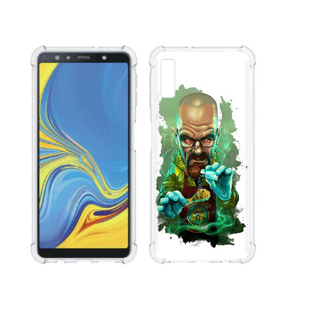 

Чехол MyPads Tocco для Samsung Galaxy A7 (2018) повар (PT95255.558.546), Прозрачный, Tocco