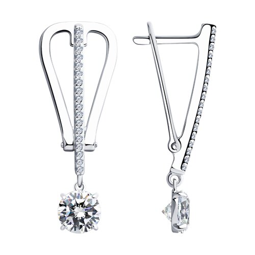 

Серьги из серебра TEO MAORI 894-121-00489-1, фианит, 894-121-00489-1