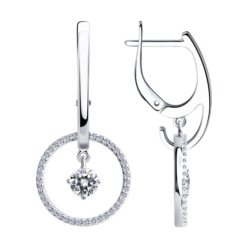 

Серьги из серебра TEO MAORI 894-121-00340-1, фианит, 894-121-00340-1