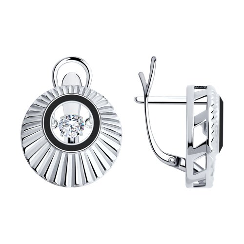 

Серьги из серебра TEO MAORI 894-120-01875-1, фианит, 894-120-01875-1