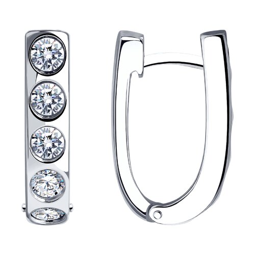 

Серьги из серебра TEO MAORI 894-120-01581-1, фианит, 894-120-01581-1