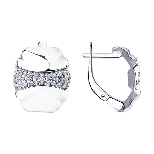 

Серьги из серебра TEO MAORI 894-120-00904-1, фианит, 894-120-00904-1