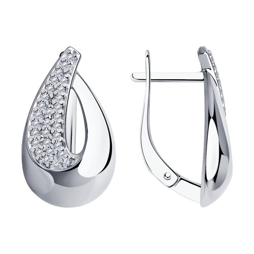

Серьги из серебра TEO MAORI 894-120-00729-1, фианит, 894-120-00729-1