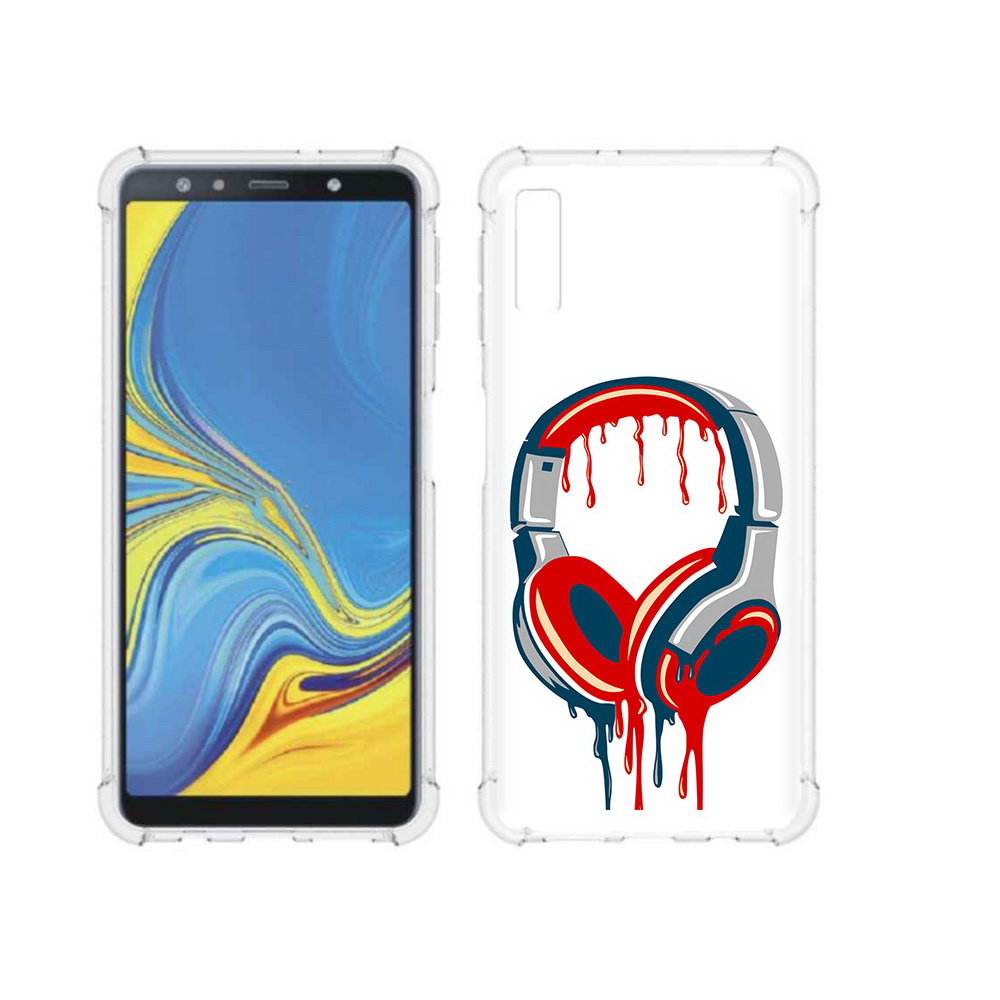 

Чехол MyPads Tocco для Samsung Galaxy A7 (2018) не делай громко (PT95255.558.517), Прозрачный, Tocco