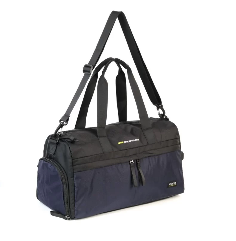 Текстильная сумка для фитнеса 3062 Блек/Блу (126054)