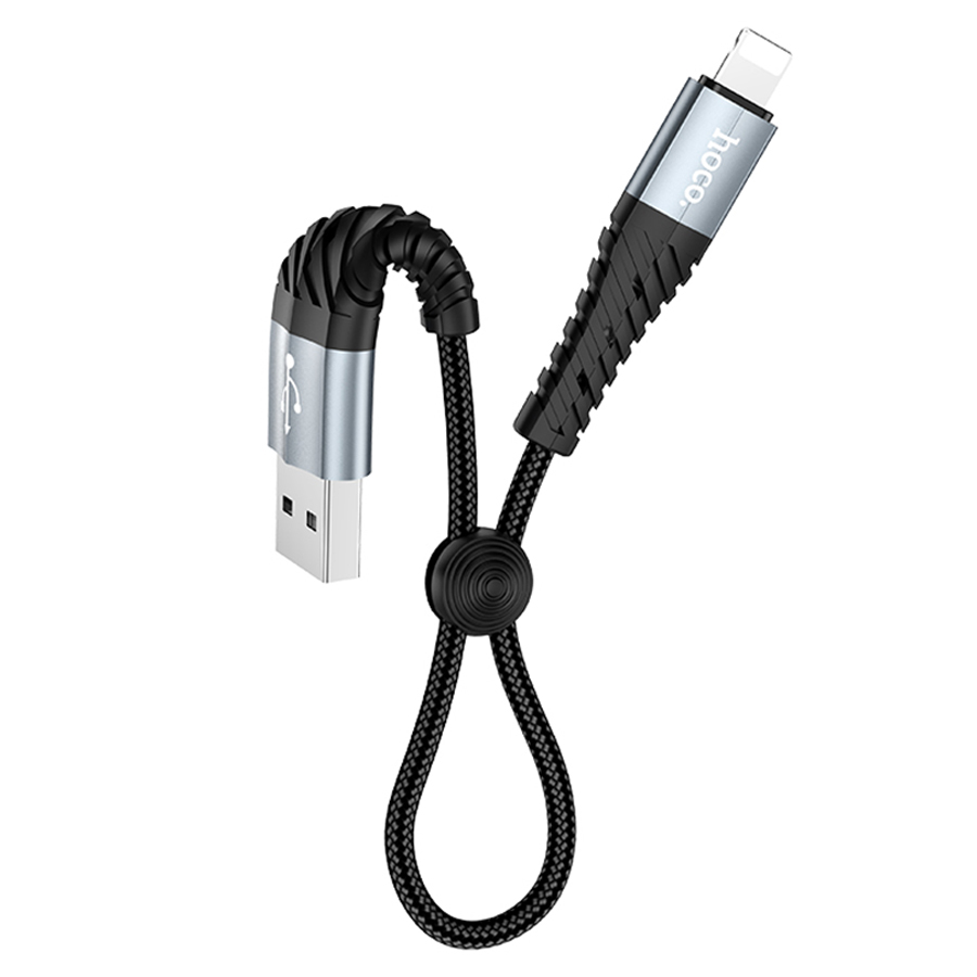 

Кабель Hoco X38 Cool USB - Lightning, 2.4 А, 0.25 м, черный, X38 Cool Charging