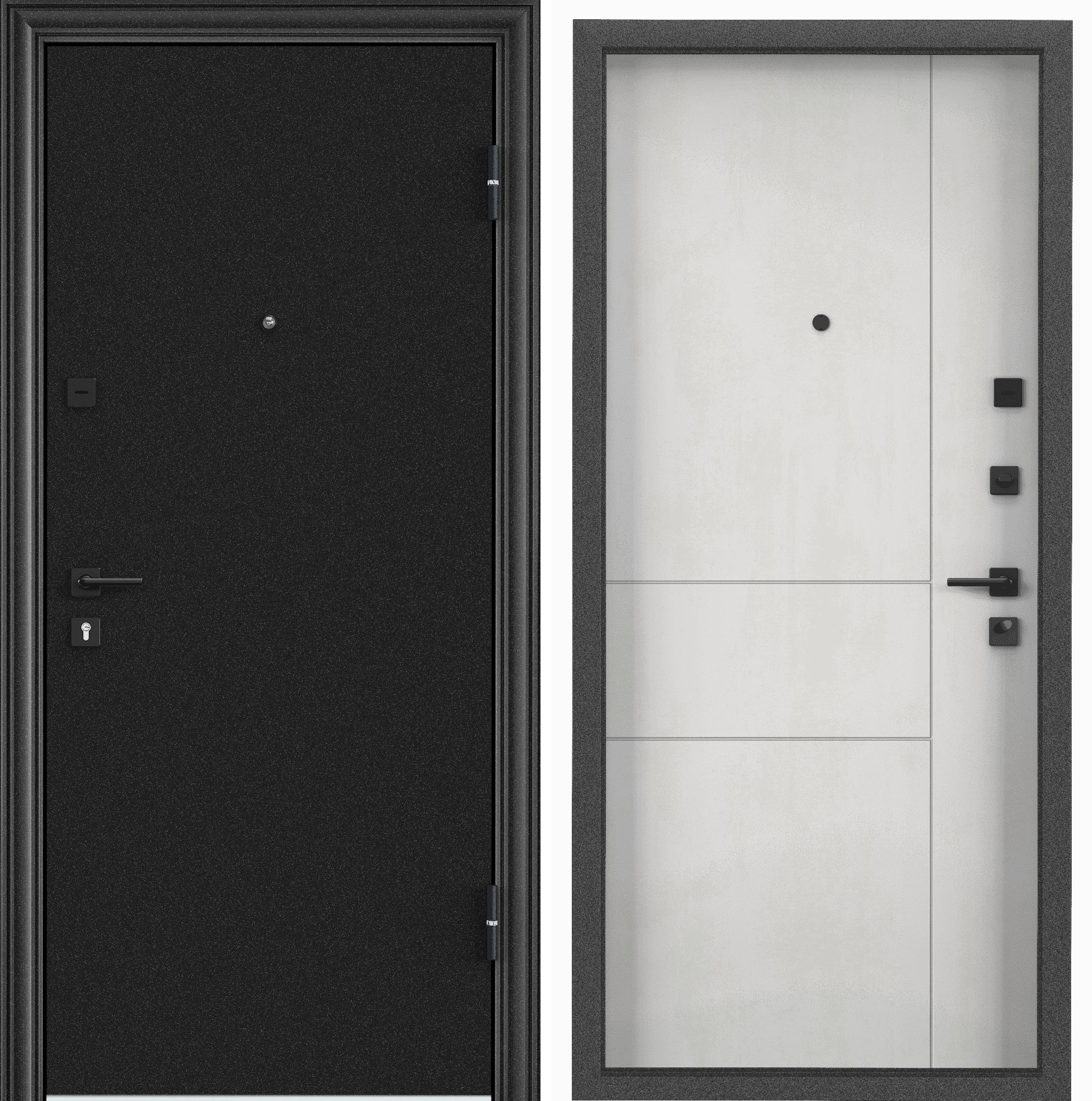 Дверь входная для квартиры металлическая Torex Flat-M 860х2050, правый, темно-серый/бетон дверь входная buldoors марко левая букле шоколад дуб шале натуральный со стеклом 860х2050 мм