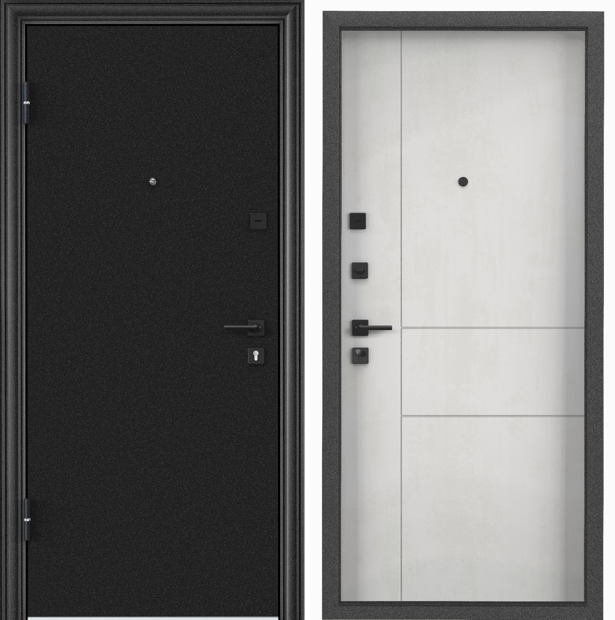 Дверь входная для квартиры металлическая Torex Flat-M 860х2050, левый, темно-серый/бетон дверь входная buldoors вилд левая букле шоколад букле шоколад 860х2050 мм