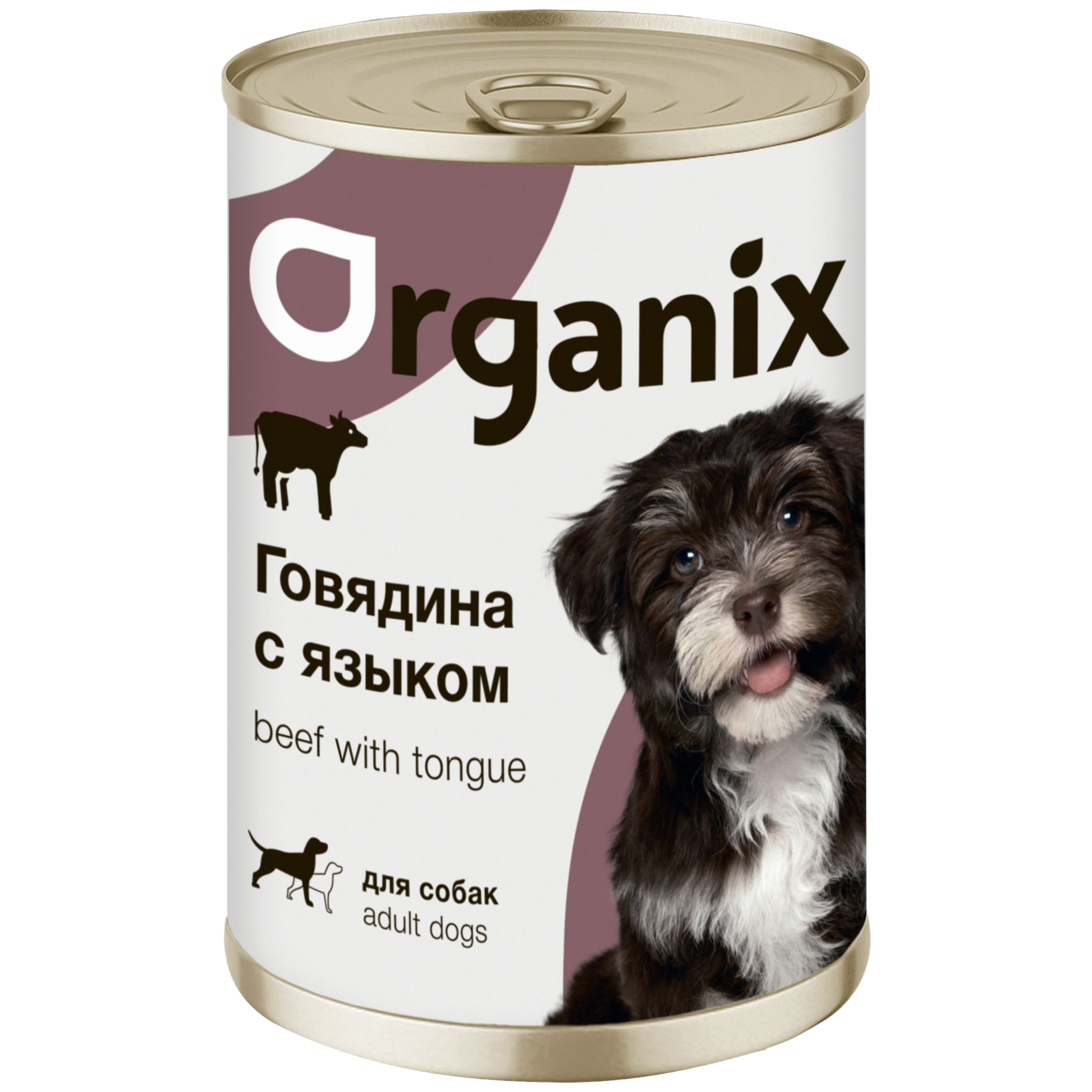 

Консервы для собак Organix, говядина и язык, 410г, говядина, мясо, 410 г