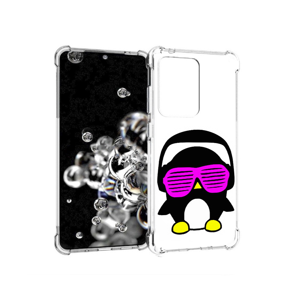 

Чехол MyPads Tocco для Samsung Galaxy S20 Ultra пингвин (PT144384.494.541), Прозрачный, Tocco