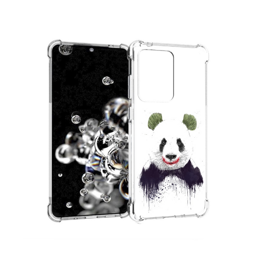 

Чехол MyPads Tocco для Samsung Galaxy S20 Ultra панда джокер (PT144384.494.533), Прозрачный, Tocco