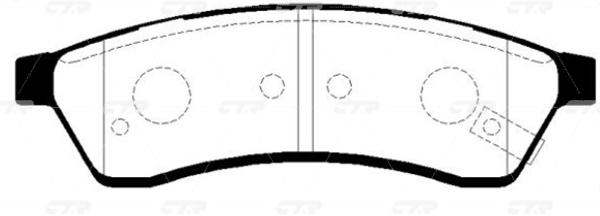 

Колодки Задние Daewoo Magnus/Evanda 2.0/2.5i 99 Ctr Gk0444 CTR арт. GK0444