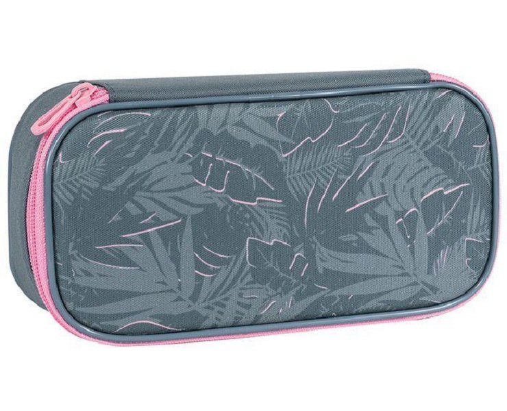 

Пенал школьный 1 отделение Tiger Family Hawaiian Vibe 11x22,5x6,5см, молния, для девочек, Черный