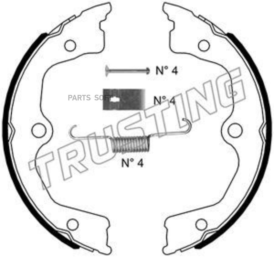 

Тормозные колодки TRUSTING 044030K