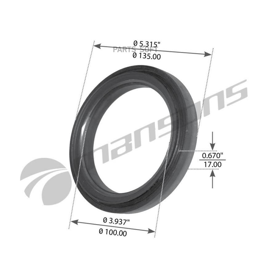 Gr132 сальник Ступицы 100X135x17мм(Без Кольца Упл.) Ror Tm/Te/Lm/Lmc Mansons GR132