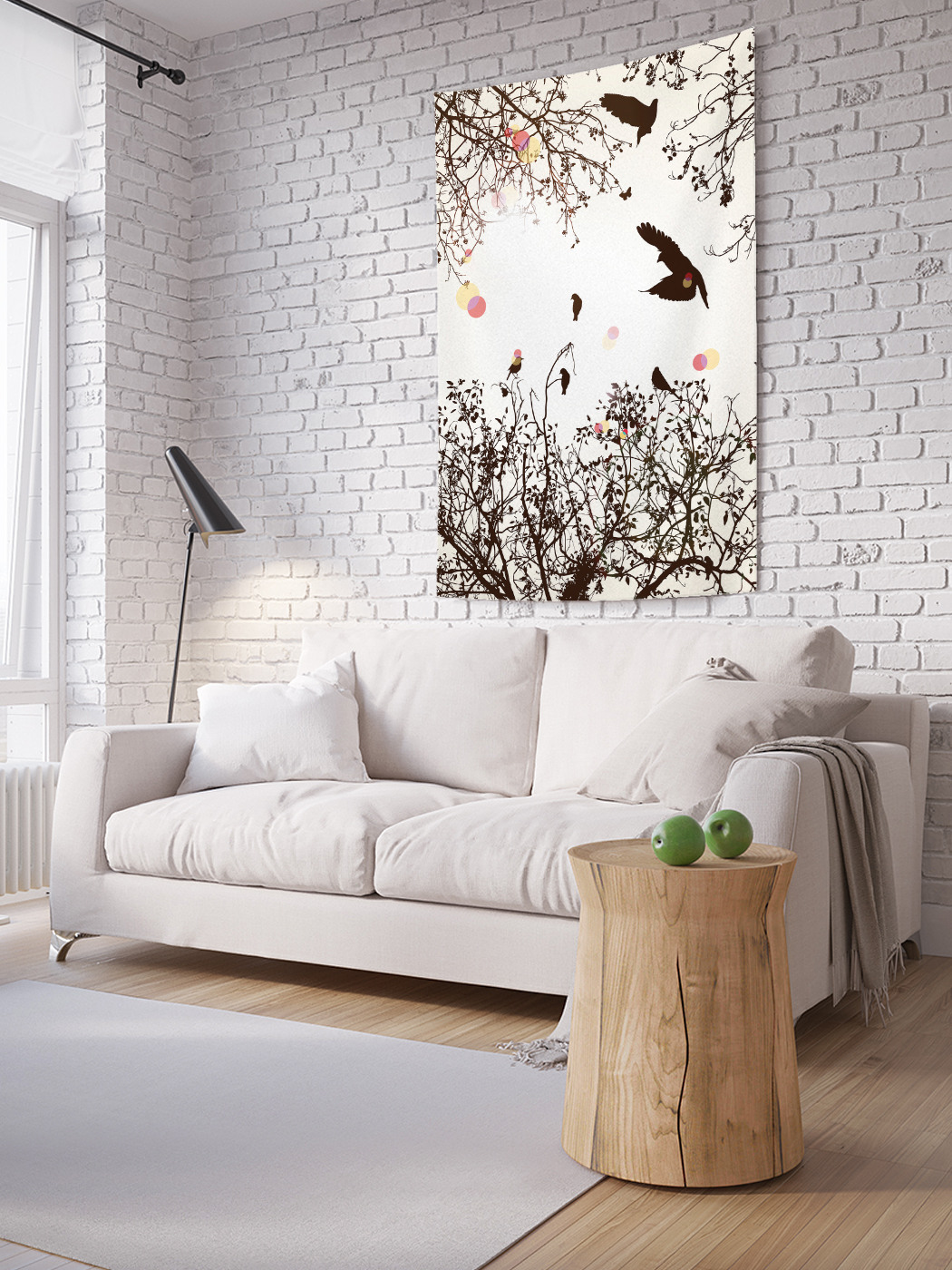 

Вертикальное фотопанно на стену JoyArty Птичий район 150x200 см, Птичий район