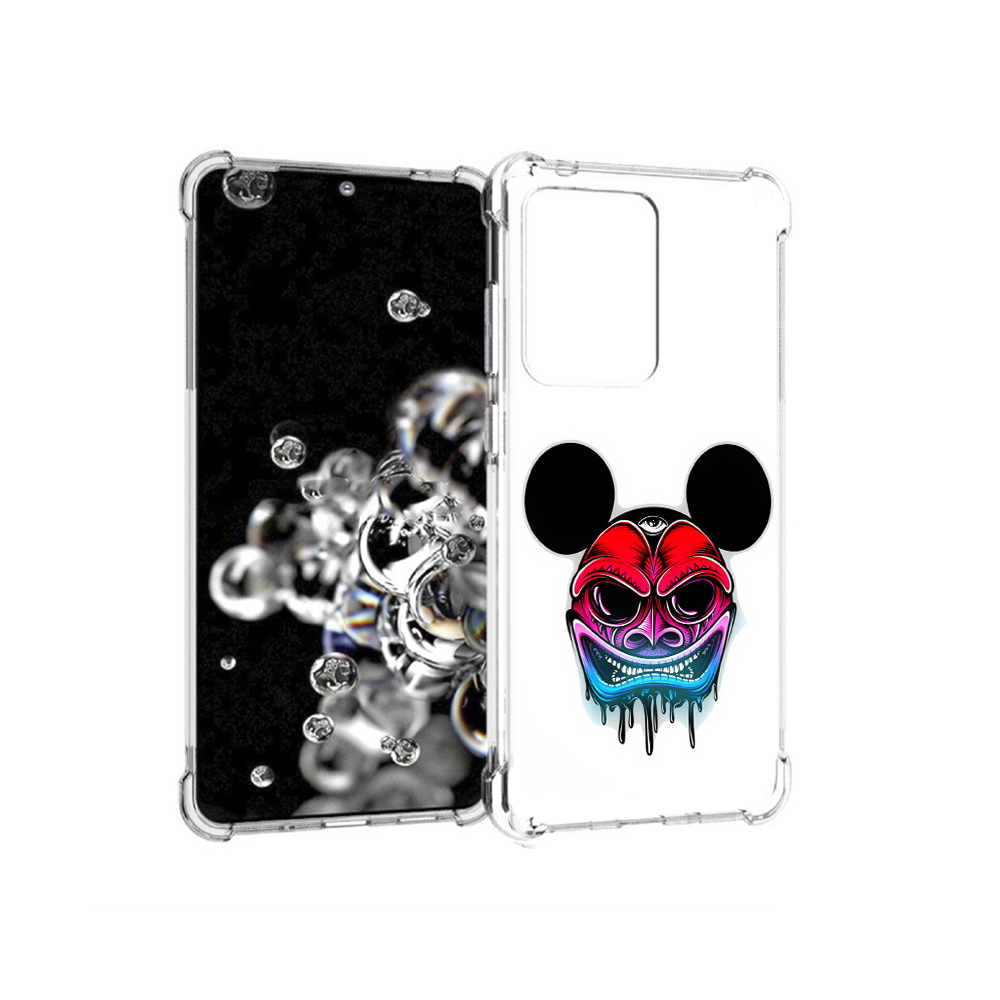 

Чехол MyPads Tocco для Samsung Galaxy S20 Ultra микки в маске (PT144384.494.473), Прозрачный, Tocco