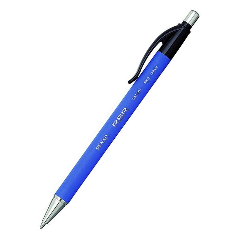 Ручка шариковая автоматическая Penac RBR синяя (толщина линии 0.35 мм), 1608019