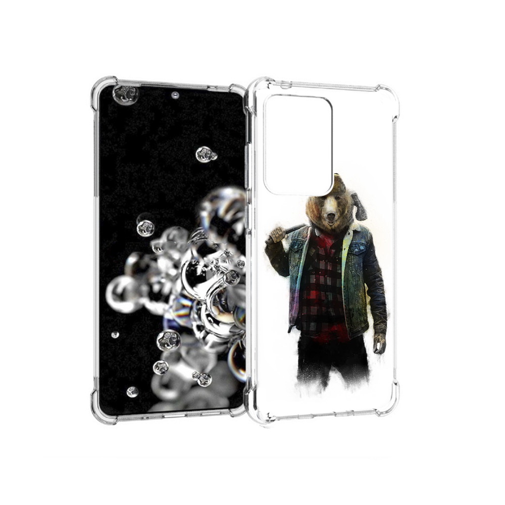 Чехол MyPads Tocco для Samsung Galaxy S20 Ultra медведь с топором (PT144384.494.469)