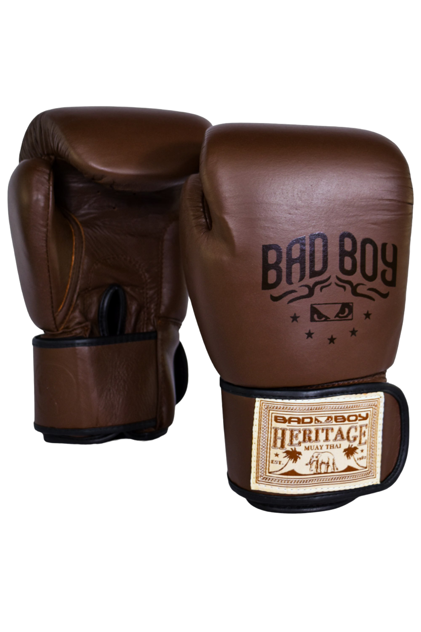 

Боксерские перчатки Bad Boy Heritage Thai Boxing Gloves коричневый 10 унций, 7894