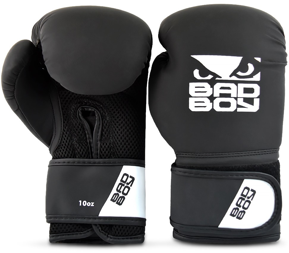 Боксерские перчатки Bad Boy Active Boxing Gloves черный, белый 14 унций