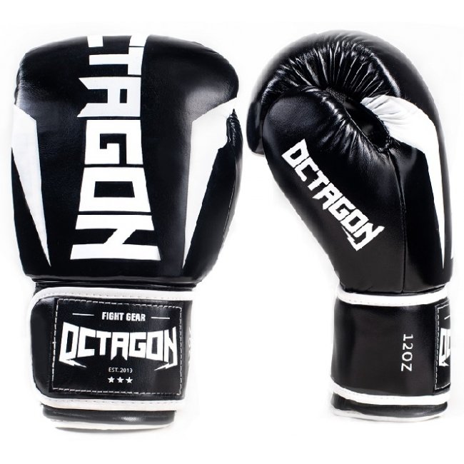 

Боксерские перчатки Octagon Storm Black/White 12 унций, 1131