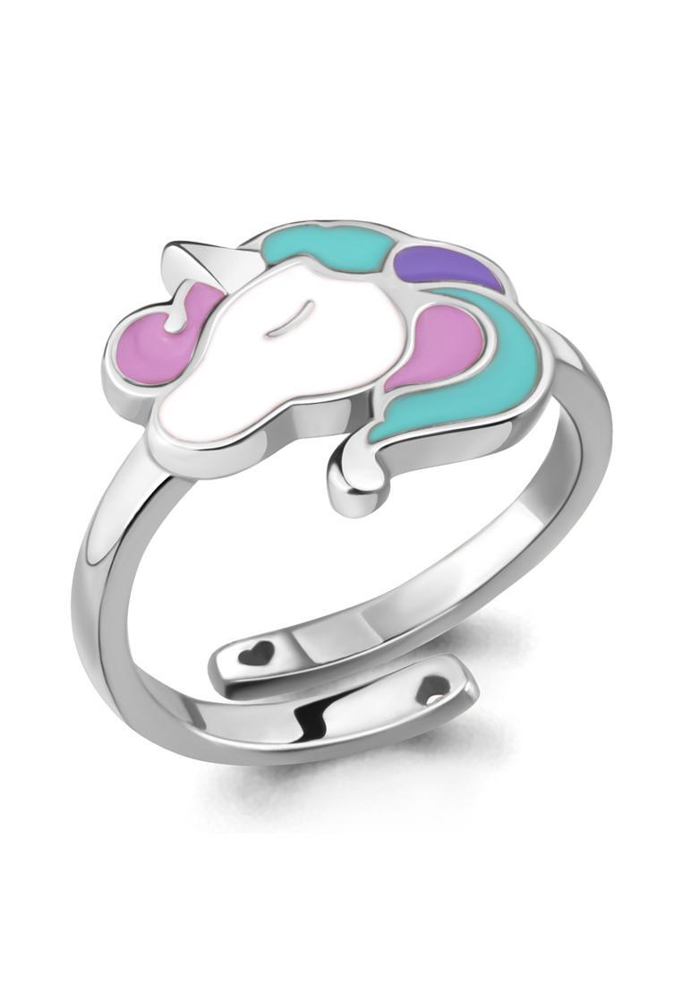

Кольцо из серебра р.  Kari Jewelry 57060.5, эмаль, 57060.5