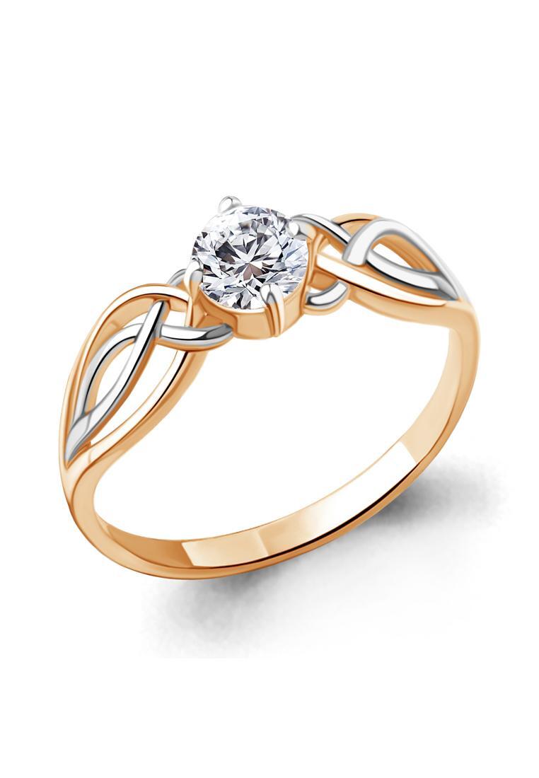 Кольцо помолвочное из серебра с фианитом р. 18 Kari Jewelry 66277А.6
