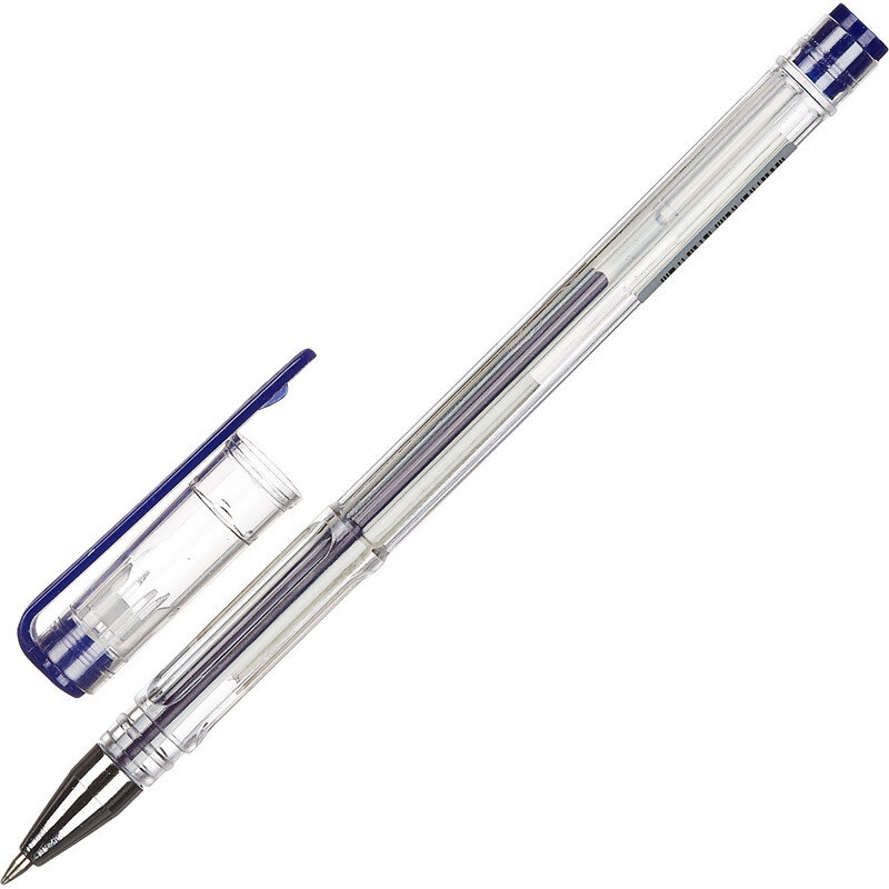 Ручка гелевая Attache Omega синяя толщина линии 0.5 мм, 901708