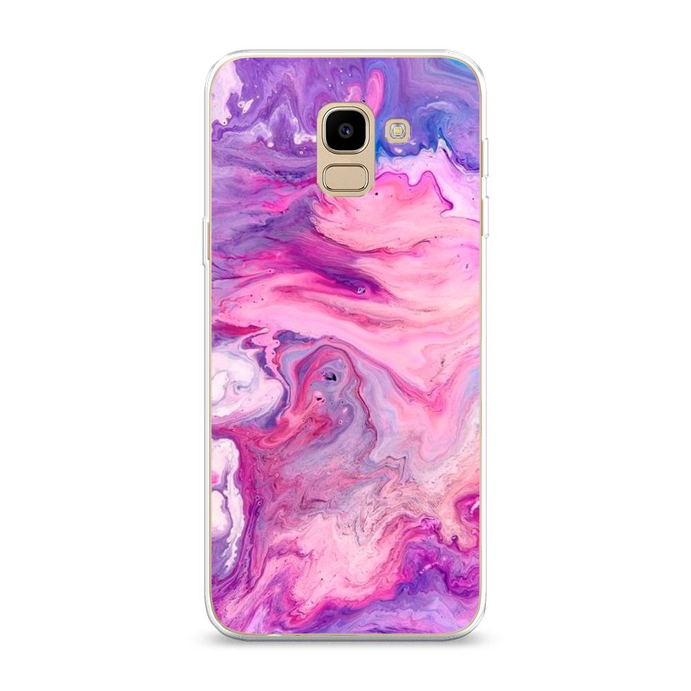 

Чехол на Samsung Galaxy J6 2018 "Нежно-розовая абстракция", Розовый, 26150-3