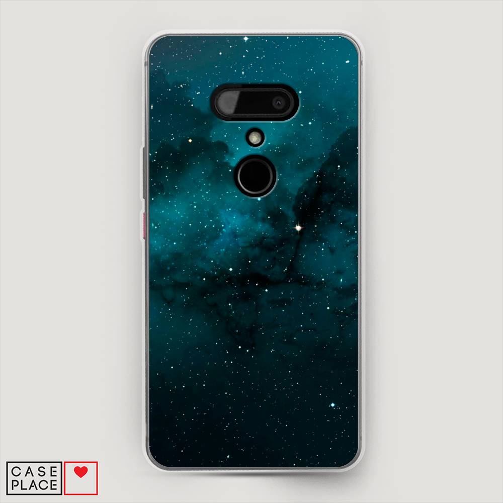 

Чехол на HTC U12 "Синий космос", 102050-2