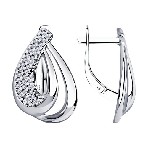 

Серьги из серебра TEO MAORI 894-120-00691-1, фианит, 894-120-00691-1
