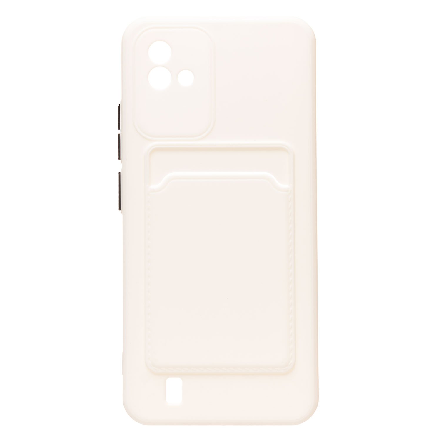 Чехол Realme C11 2021 (RMX3231) силиконовый с картхолдером №6 <белый>