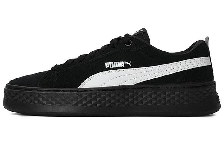 

Кеды унисекс Puma Smash Platform Suede черные 38 EU, Черный, Smash Platform Suede
