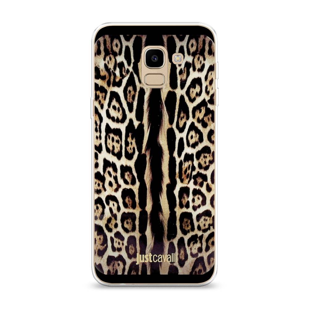

Чехол на Samsung Galaxy J6 2018 "Леопард кавалли", Черный;коричневый, 26150-1