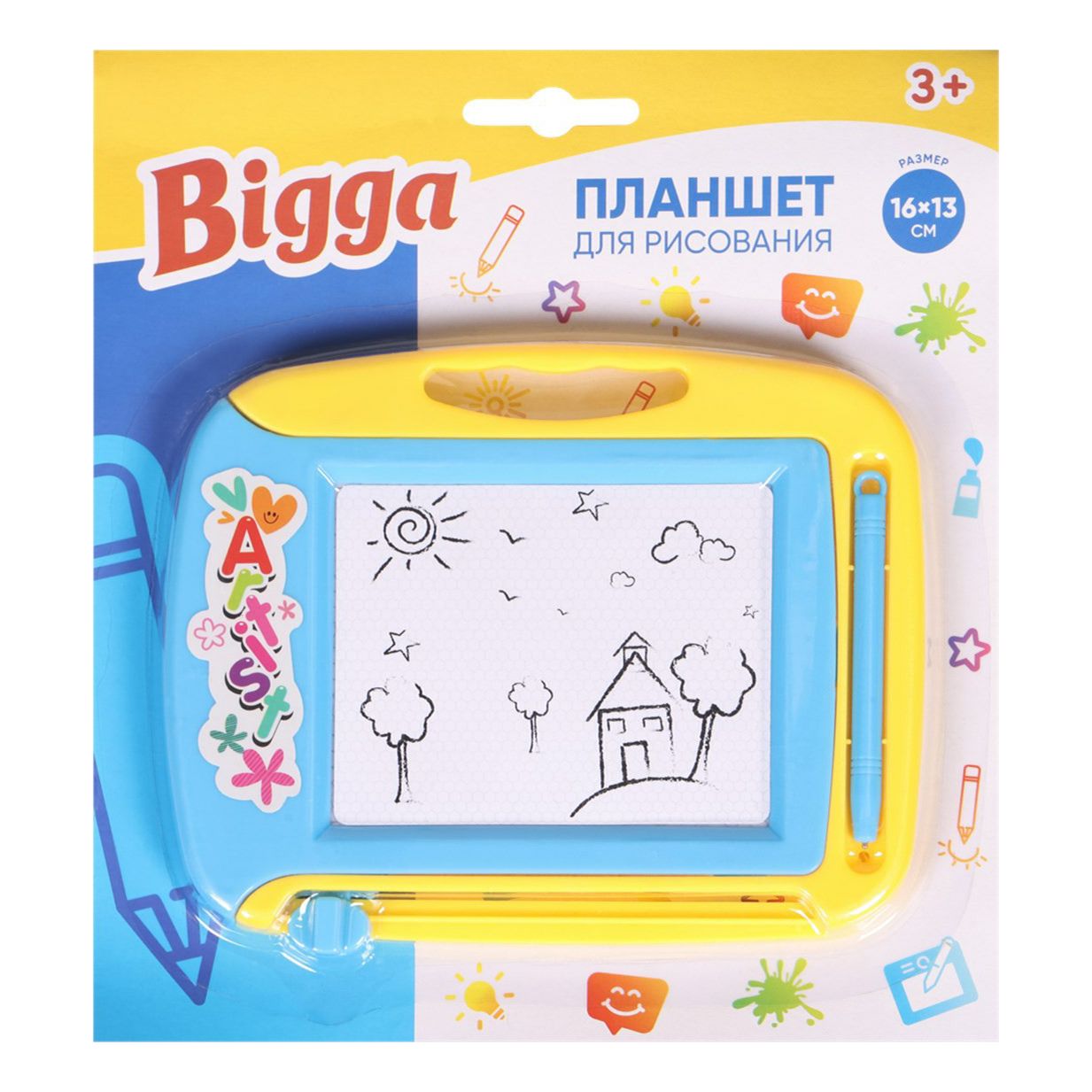 Планшет настольный Bigga для рисования 16 x 13 см 178₽