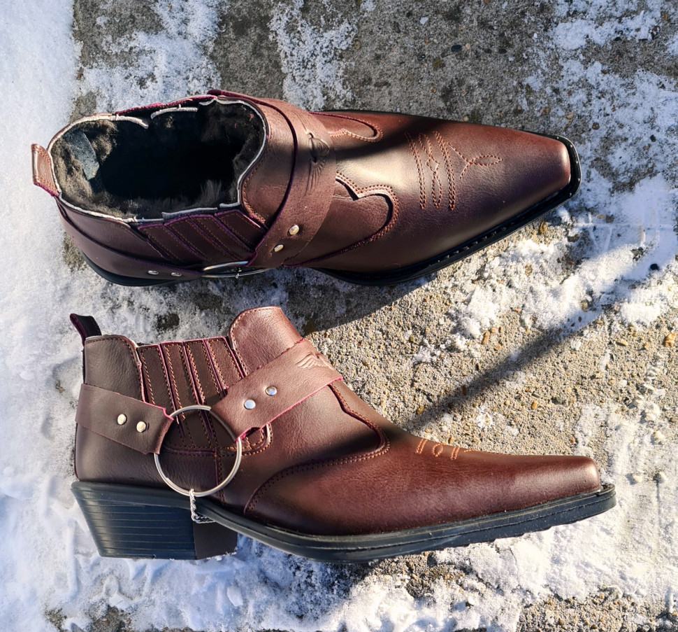 

Ботинки мужские NoBrand 801 бордовые 42 RU, Бордовый, 801