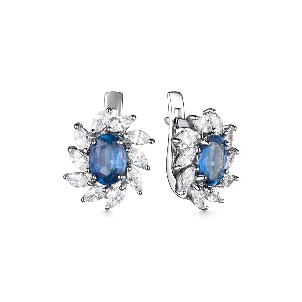 

Серьги из серебра TEO MAORI 8С-3766рс411000, кианит/фианит, 8С-3766рс411000