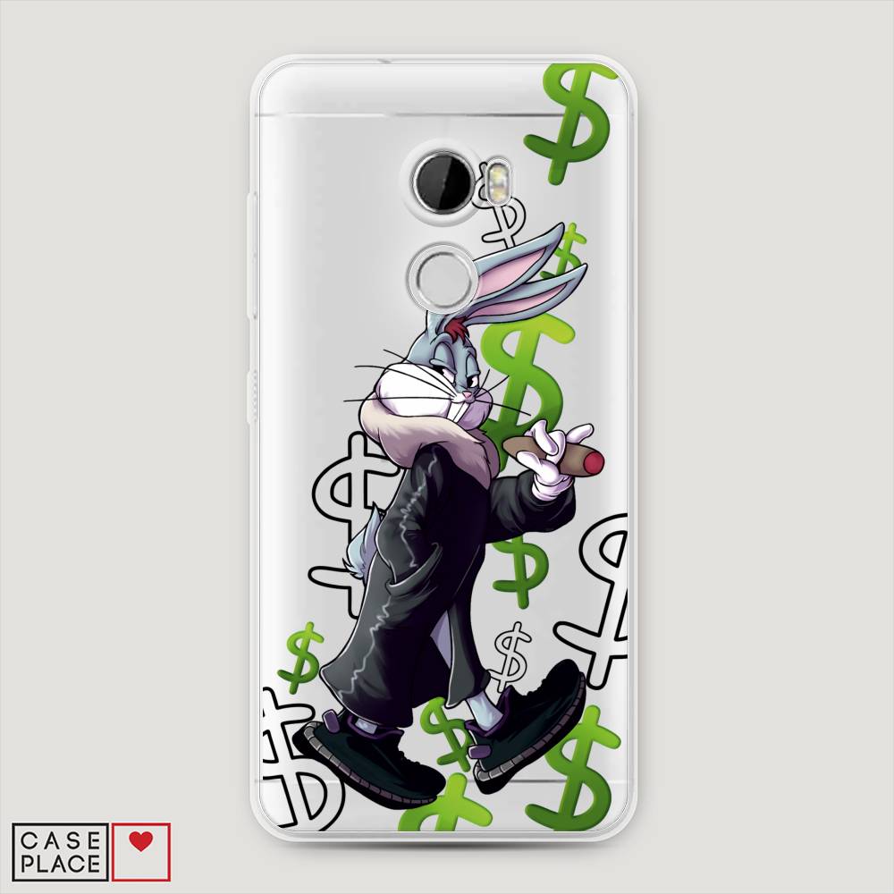 

Чехол на HTC One X10 "Rich Bugs Bunny", Зеленый;черный;голубой, 101850-6