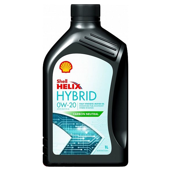 фото Моторное масло shell helix hybrid 0w20 sp/gf-6 синтетика 1л