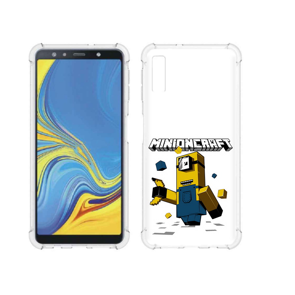 

Чехол MyPads Tocco для Samsung Galaxy A7 (2018) миньон (PT95255.558.478), Прозрачный, Tocco