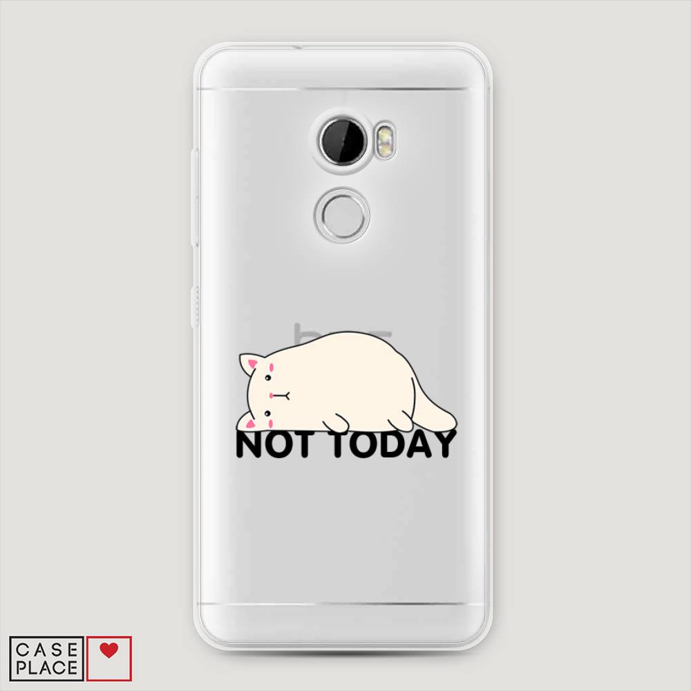 

Чехол на HTC One X10 "Cat not today", Белый;розовый;черный, 101850-1